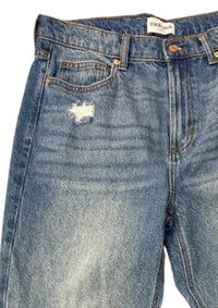 Sneak Peek - Women's High Rise Distressed Straight Leg Jean