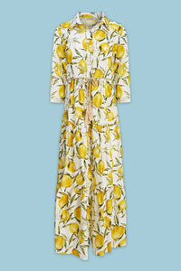 Astrid - LEMON PRINT WOVEN MAXI DRESS
