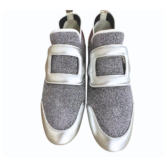 Roger Vivier - Women's Metallic Leather Slip-on Sneaker