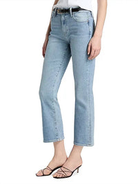 Paige Mason Crop Bootcut Jeans in divine - women's jeans - detail view