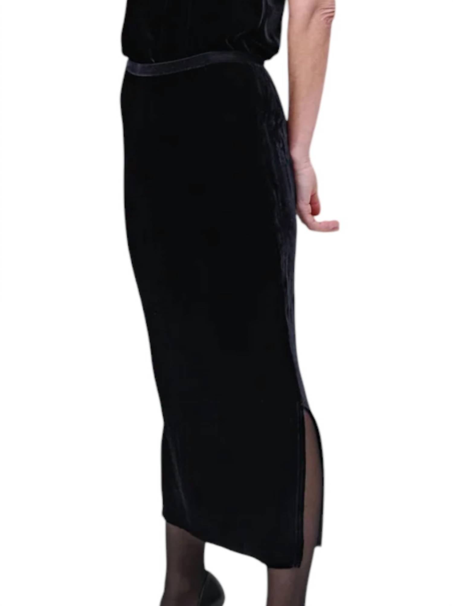 Go By Go Silk - Even Longer Velvet Skirt