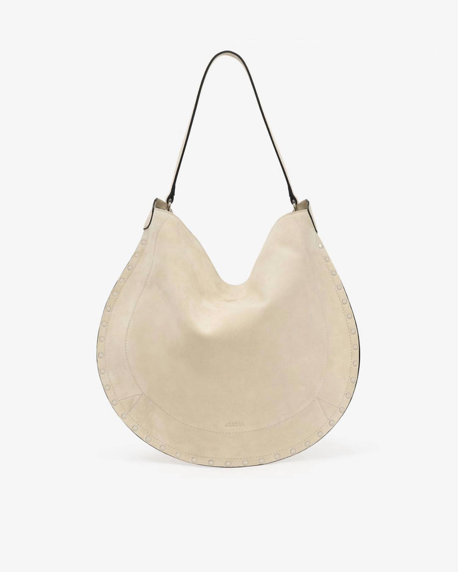 ISABEL MARANT Oskan Hobo Soft Shoulder Bag in chalk - women's bag