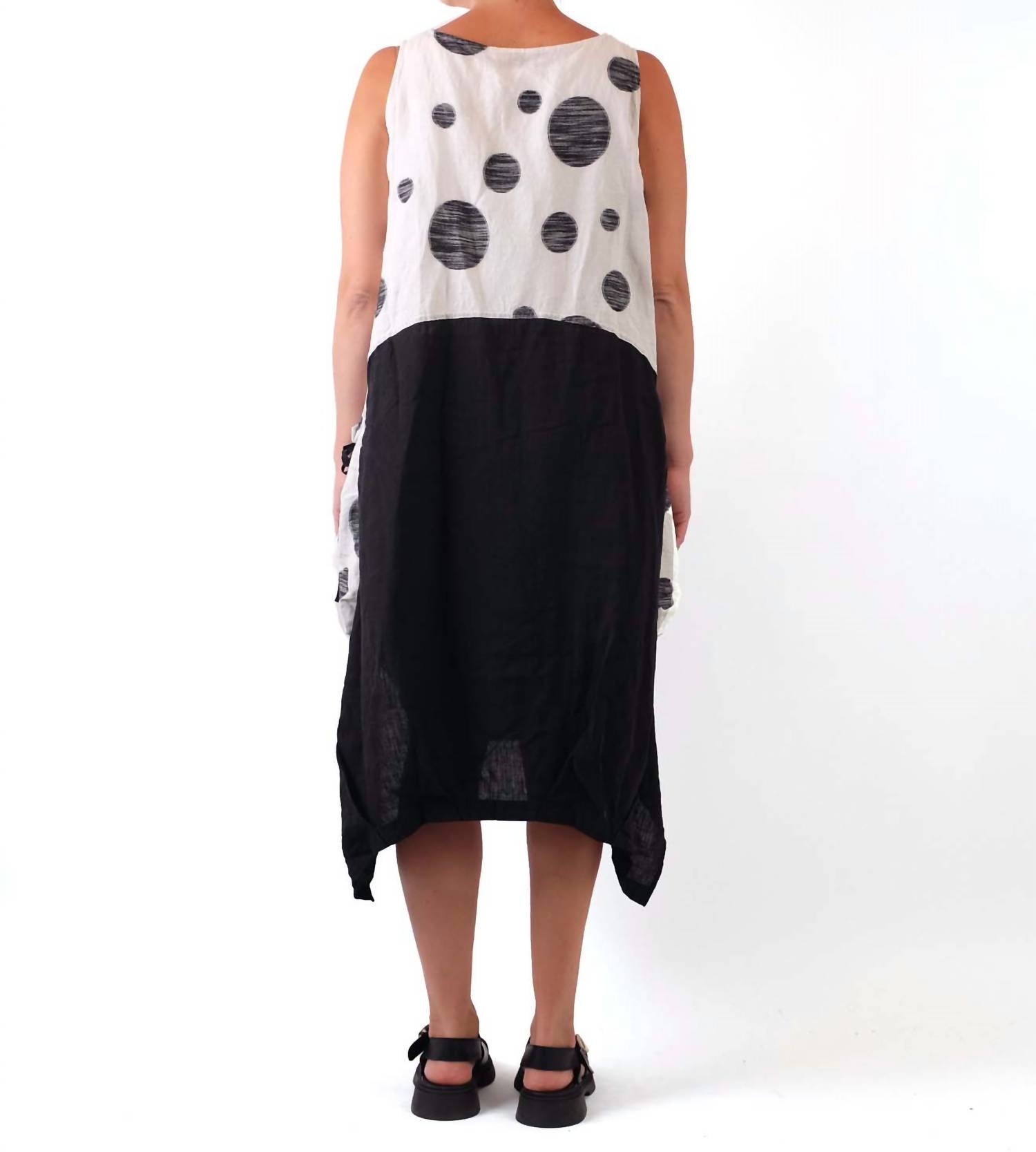 Cheyenne - Sleeveless Polka Dot Midi Dress