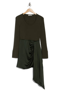 JONATHAN SIMKHAI SPRINGER DRESS in moss - women's dress - alternate view