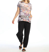 Jess & Jane - Crushed Pocket Top