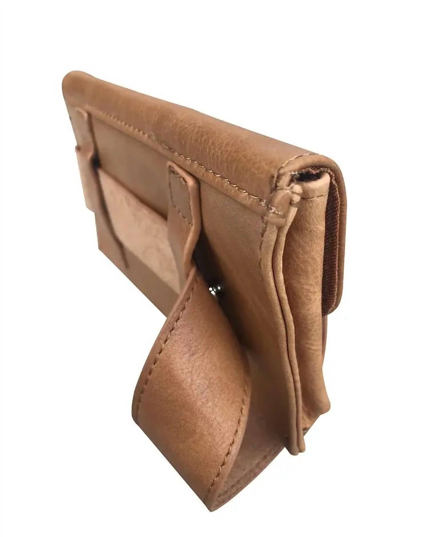 Roma Leathers Women's Sling Bag Fanny Pack in natural brown - women's bag - view 4