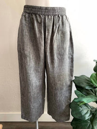 Fabulous By Pc Crafts - Women's Linen Pant - clothing - grey - linen