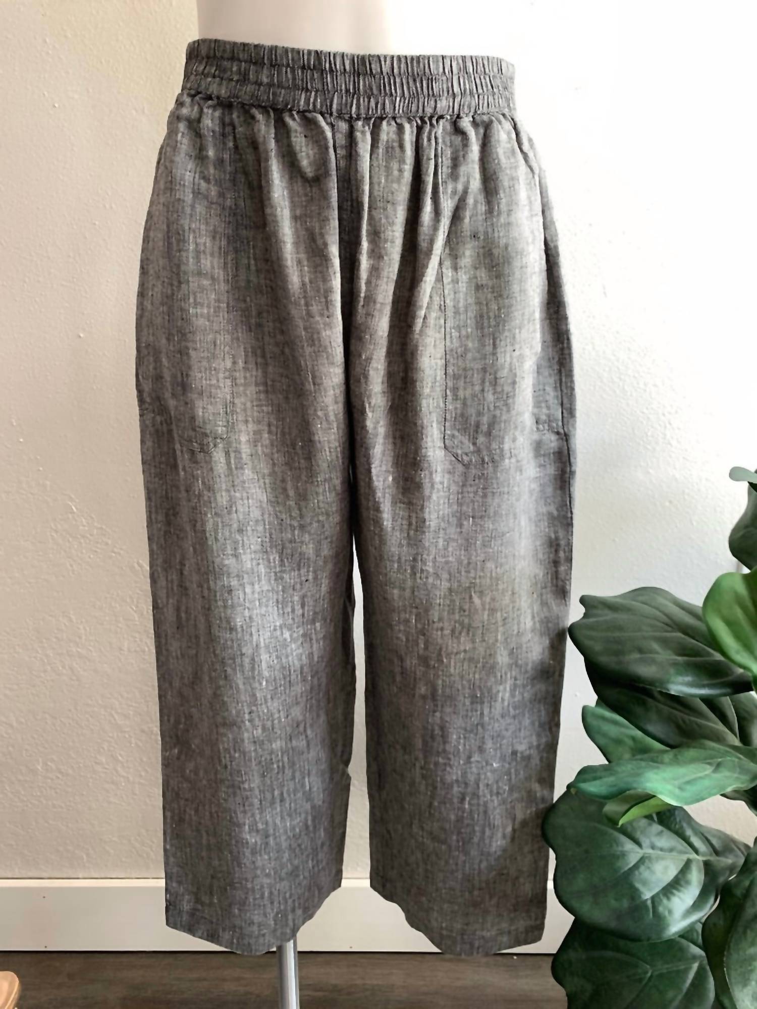 Fabulous By Pc Crafts - Women's Linen Pant - clothing - grey - linen