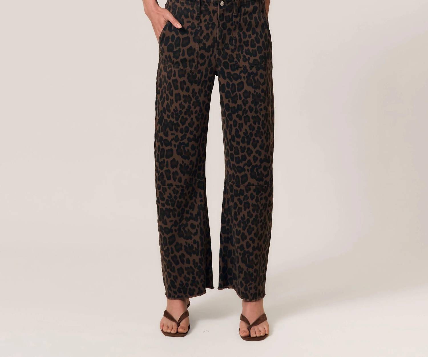 Le Jean - Utility Soft Mid Rise Barrel Jeans