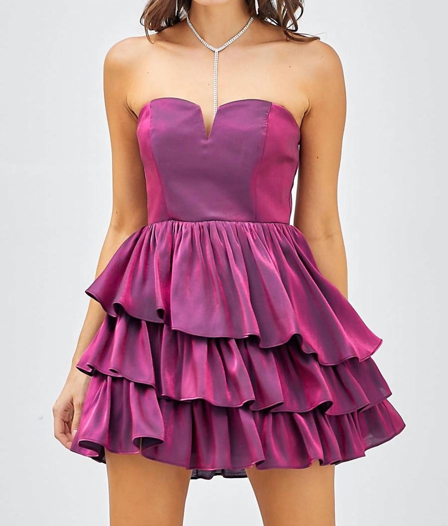 Do+Be - Strapless Ruffle Dress