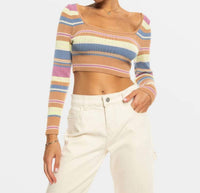 Roxy - Sunshine Day Cropped Top Sweater
