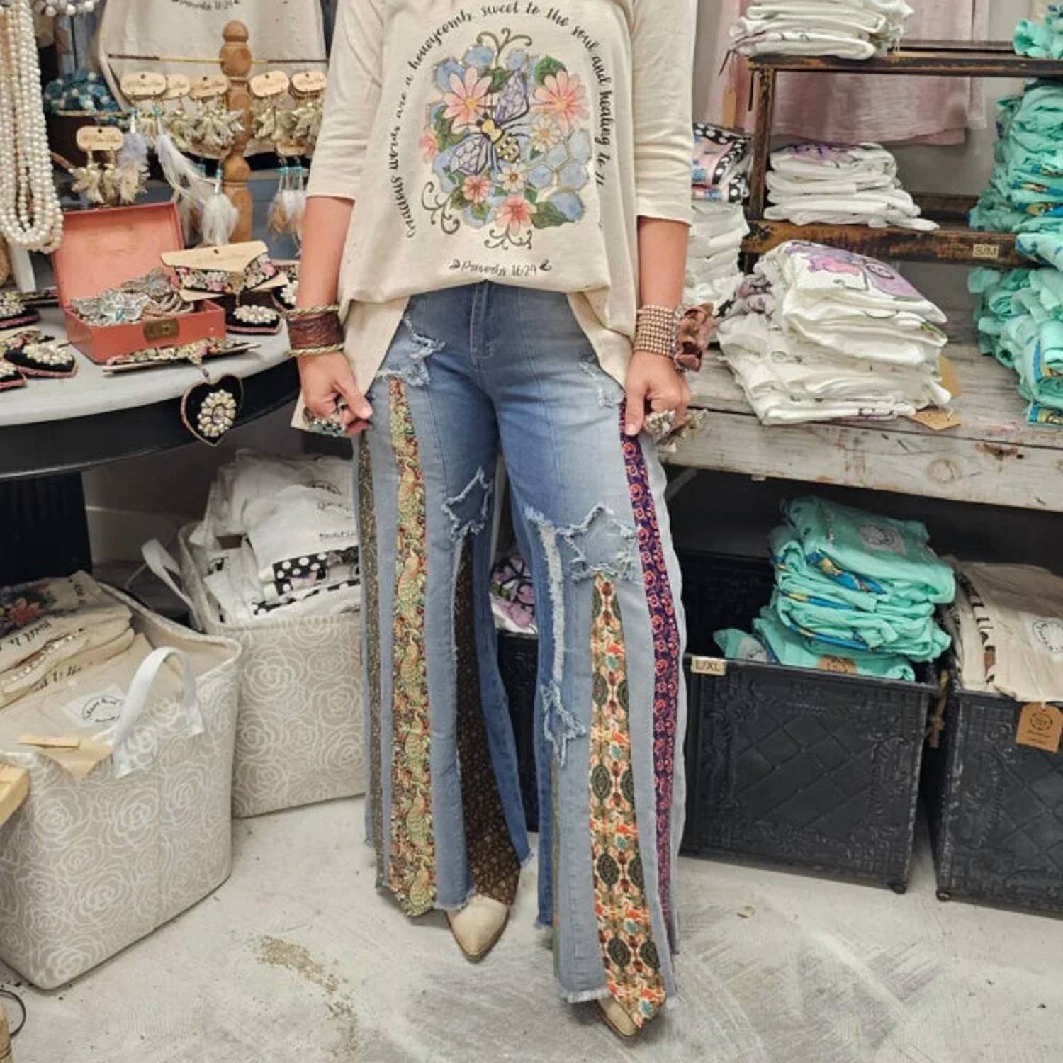 A Rare Bird - Vintage Tie Jeans