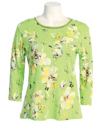 Jess & Jane - Women's Bora Bora Printed Cotton Top - Plus