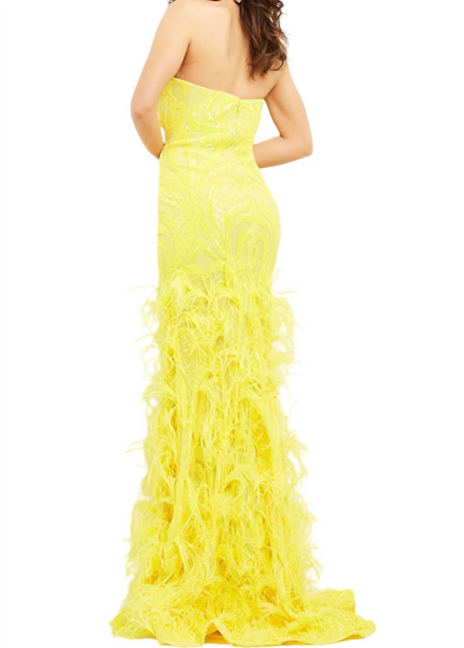 Jovani - Embellished Sweetheart Strapless Sheath Dress