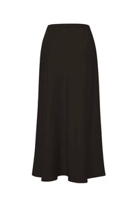 Exquise - Regular Drawstring Satin Midi Skirt