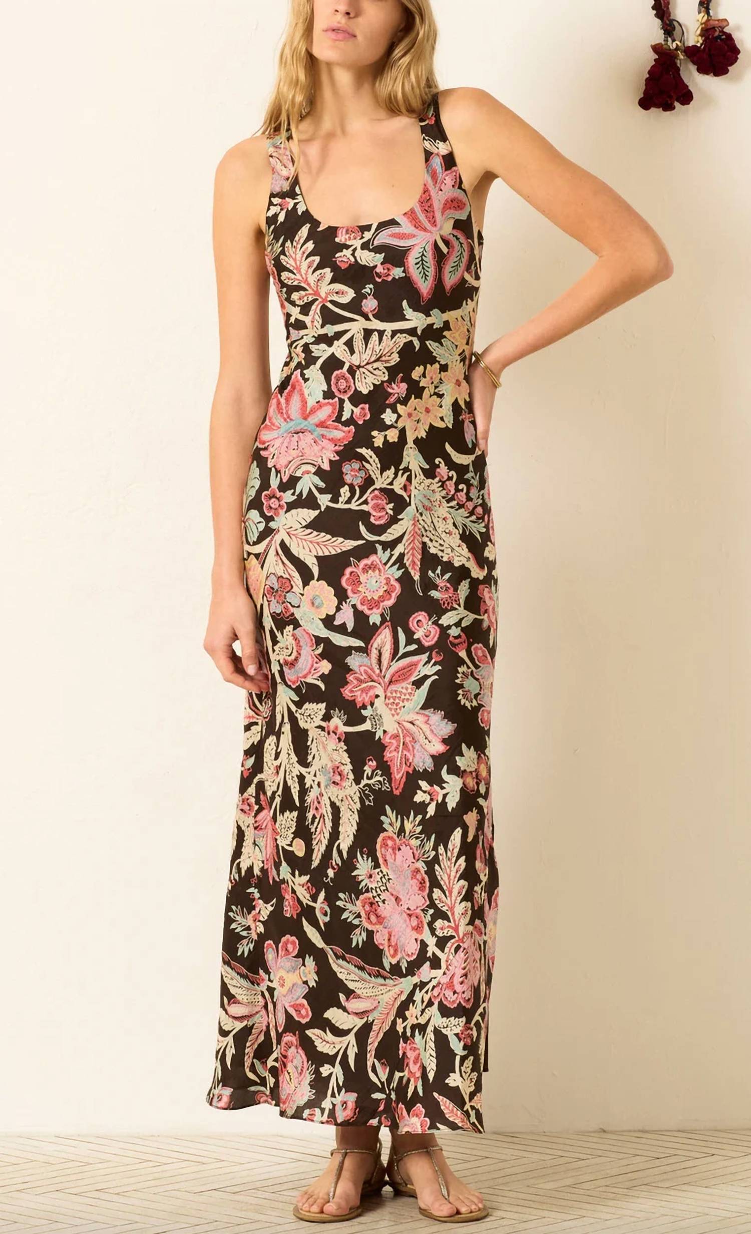 Alix Of Bohemia - Adele terra floral silk dress