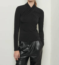 Derek Lam 10 Crosby - KRINI LONG SLEEVE TWIST TOP