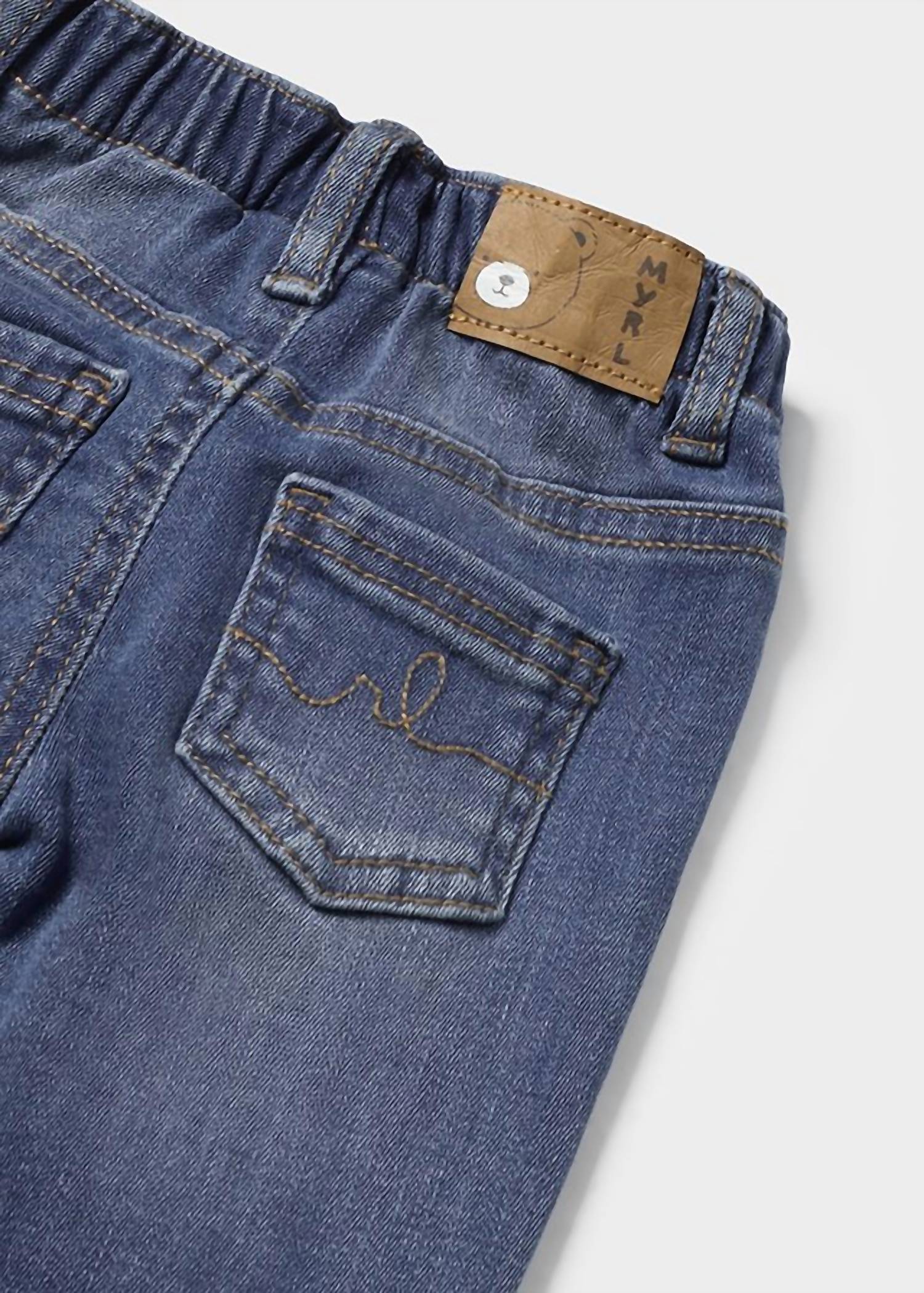 Mayoral - Baby Drawstring Lined Jean