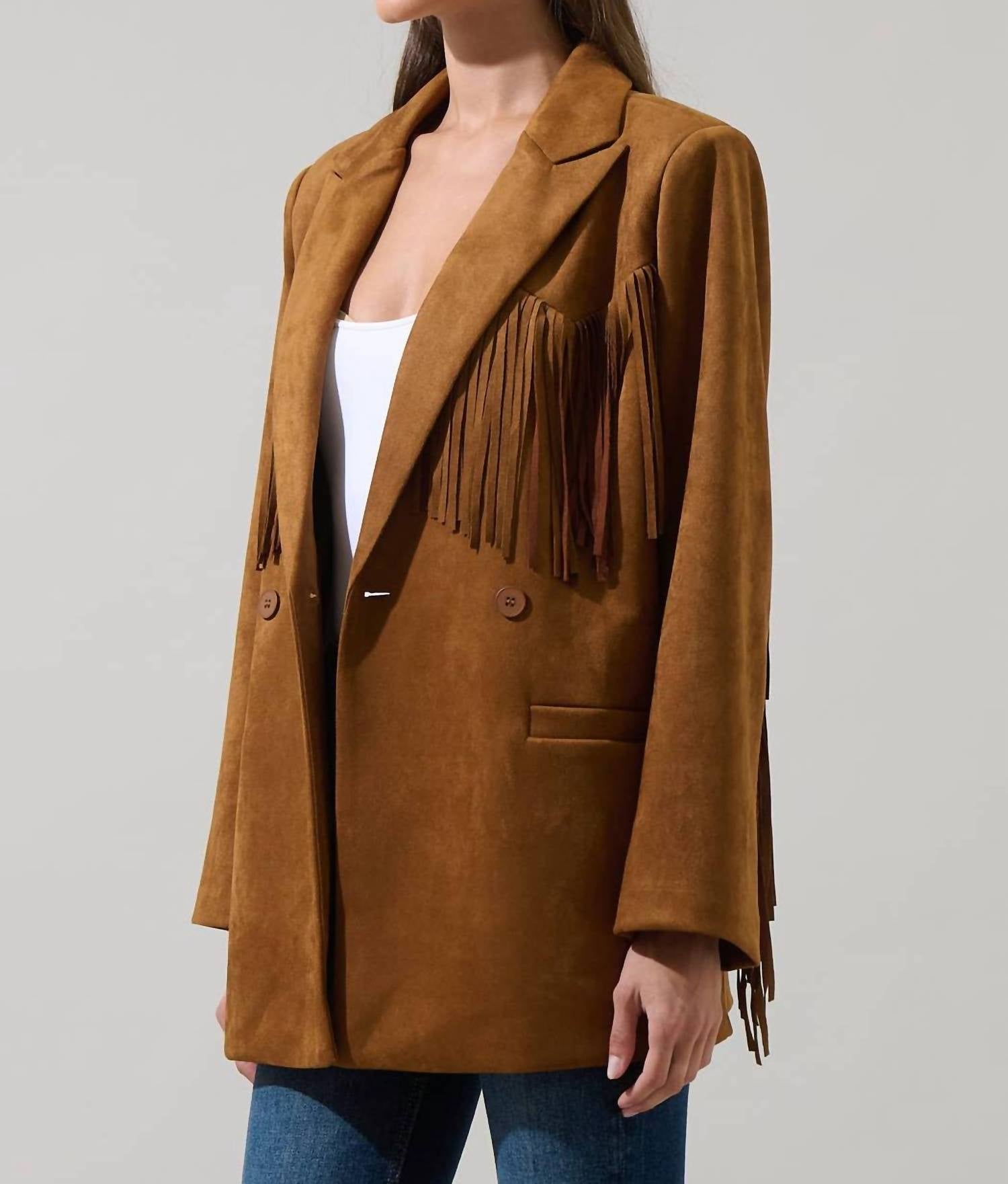 Sugarlips - Rufina Fringe Collared Jacket