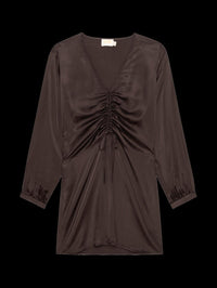 Nation Ltd - Shirred Silk Dress