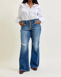Judy Blue - Mid Rise Flare Jean