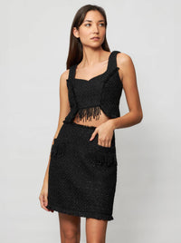 Solgo Atelier - Tia Shimmering Bouclé Crop Top