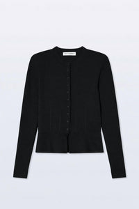 White + Warren - Superfine Merino Waisted Cardigan