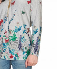Papillon - Butterfly Printed Sweater With Zip Detail