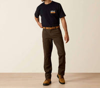 ARIAT Rebar M4 Low Rise Durastretch Made Tough Straight Leg Pants in wren - men's jeans