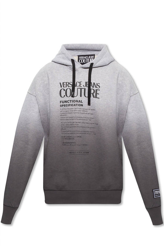 Men Logo Hooded Pullover Sweatshirt