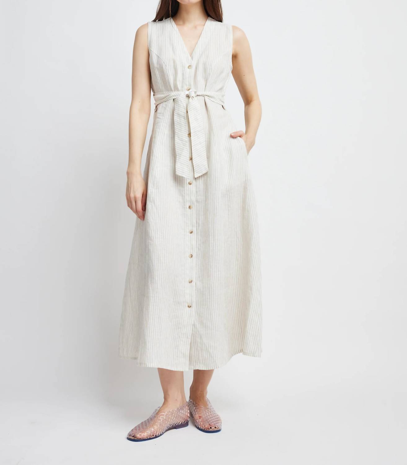 Self Contrast - Heidi Wrap Tie Dress