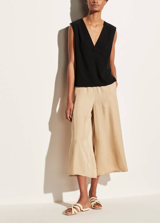 Vince - RIB TRIM DOUBLE V SHELL TOP