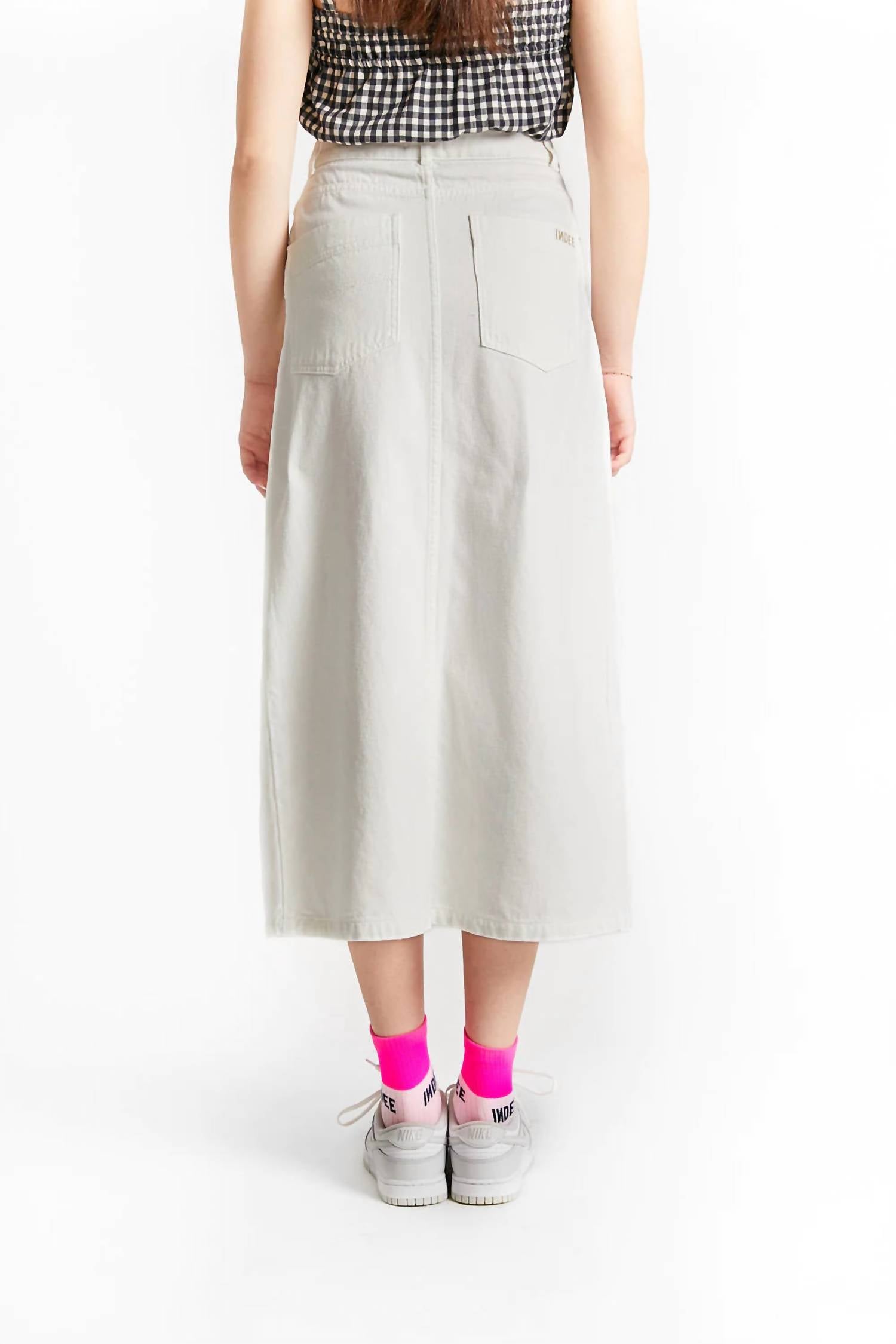 Indee - Girl's Pompei Long Denim Front Slip Skirt