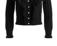 Alice + Olivia - Women's Eileen Ruffle Cardigan