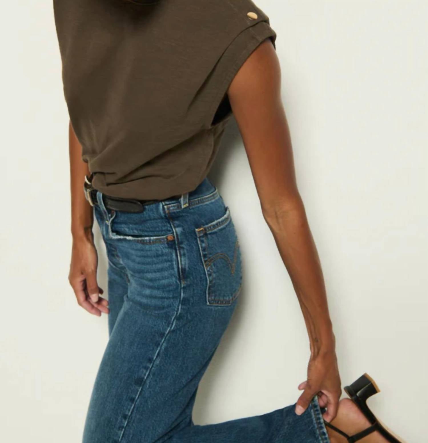 Nation Ltd - Marina Muscle Tee With Shoulder Pads