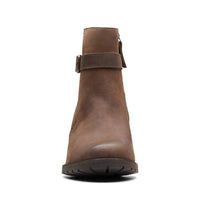 Clarks Women's Clarkwell Hall Ankle Boot in taupe nubuck - women's shoe - alternate view