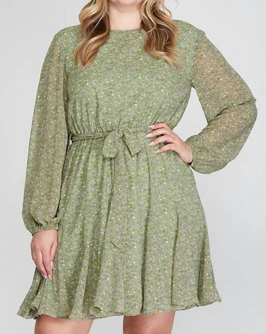 Sage and Lavender Dress