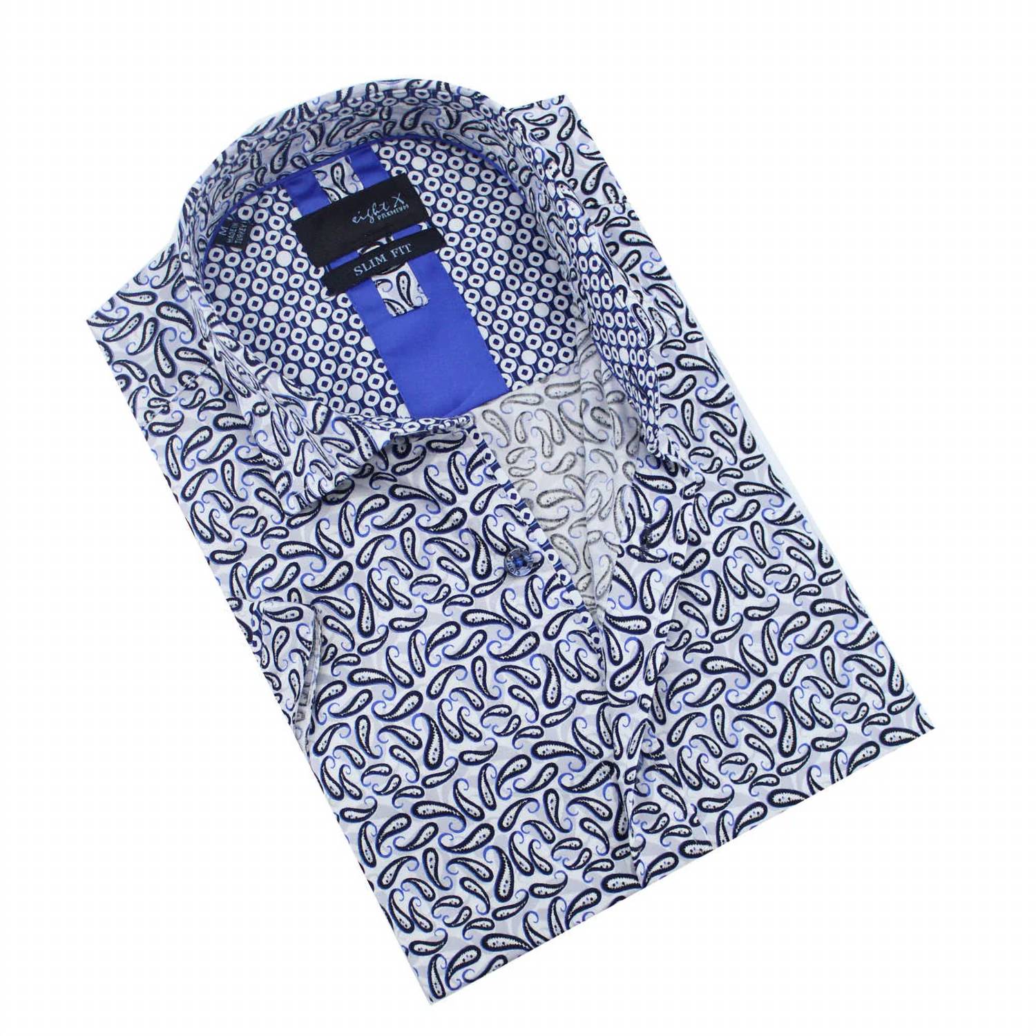 Eight X - Scattered Paisley Short Sleeve Shirt