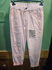 Made In Italy - Women's Embroidered Italian Joggers