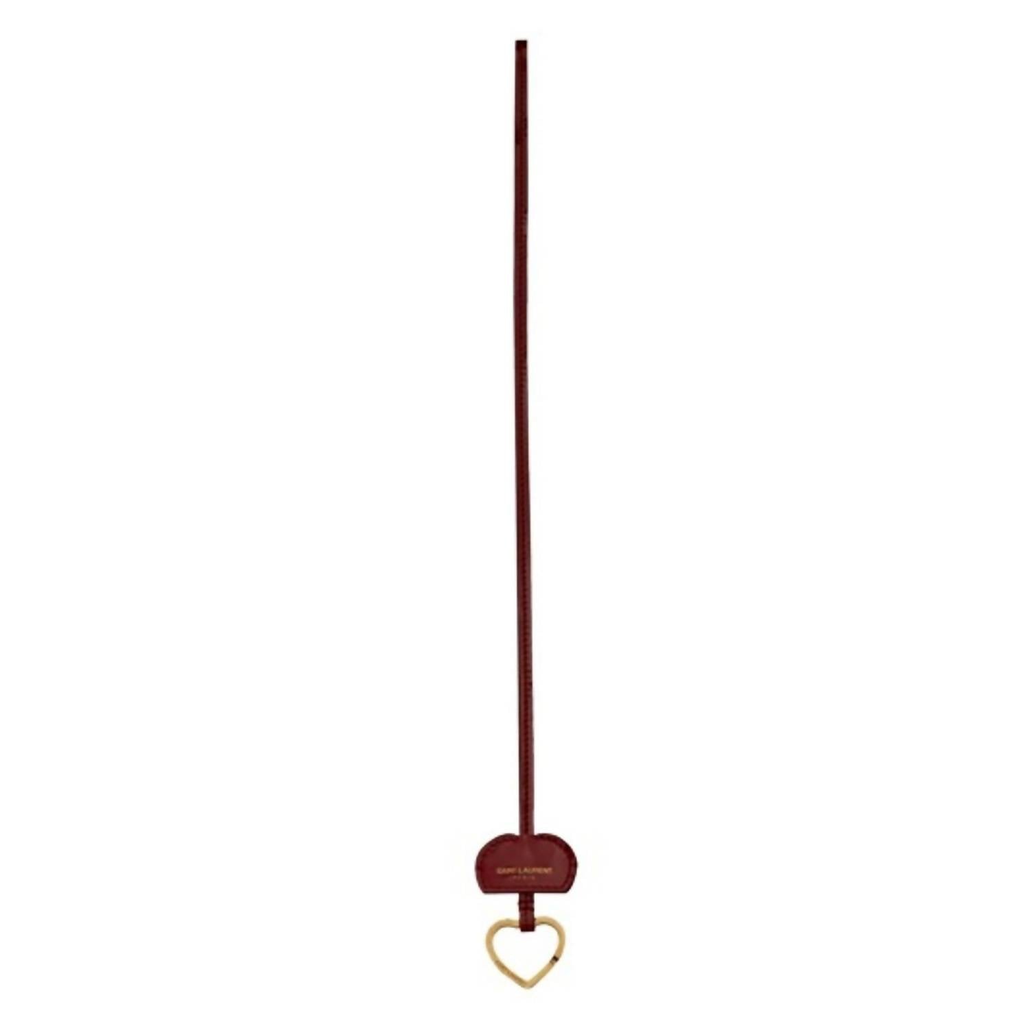 Saint Laurent - Women's Opyum Patent Leather Heart Keyring Necklace