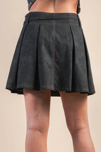 Very J - Outlaw Chic Pleated Mini Skort