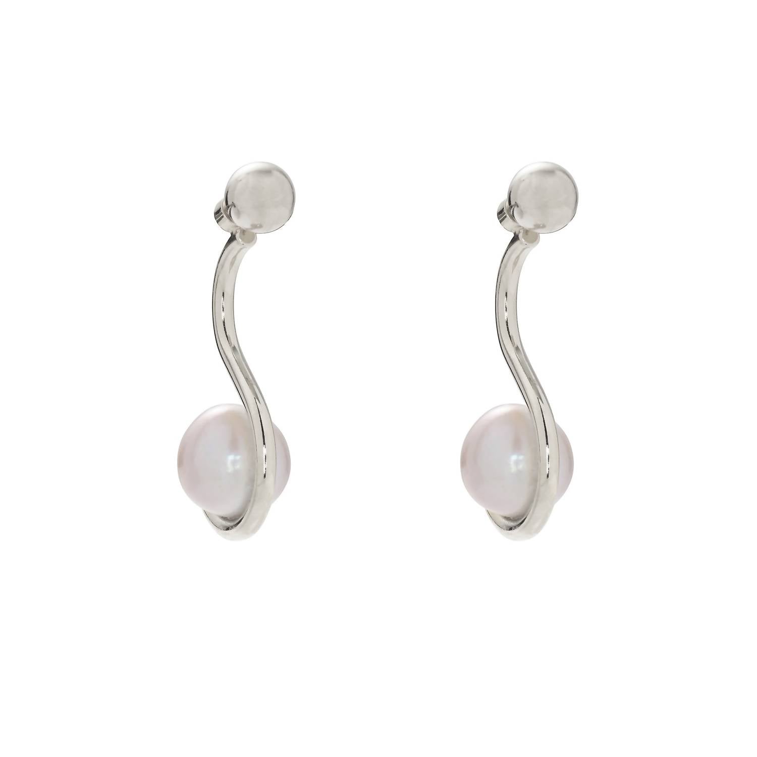 Lady Grey - Women's Pearl Ivy Earrings