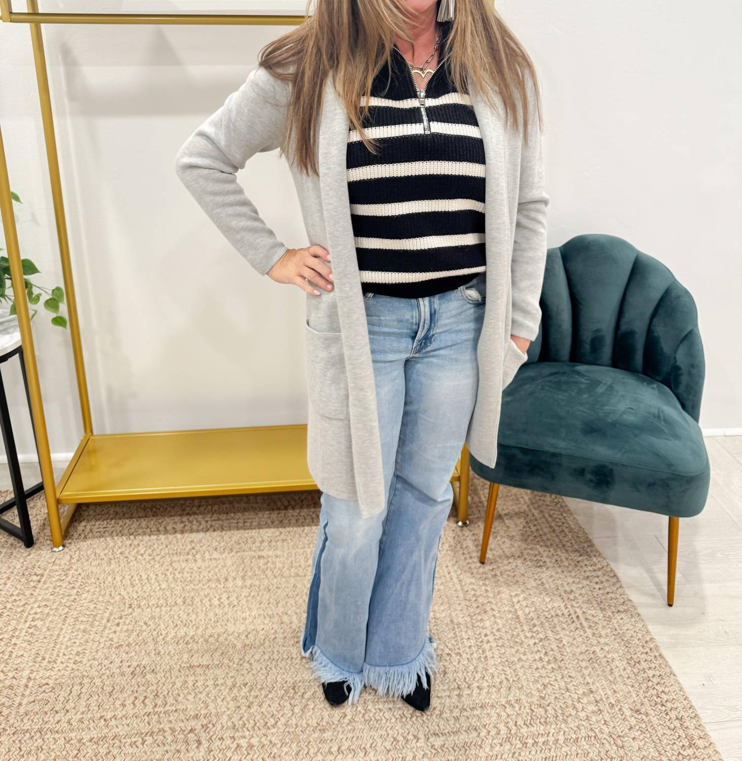 Le Marais - Relax Fit Open Front Cardigan