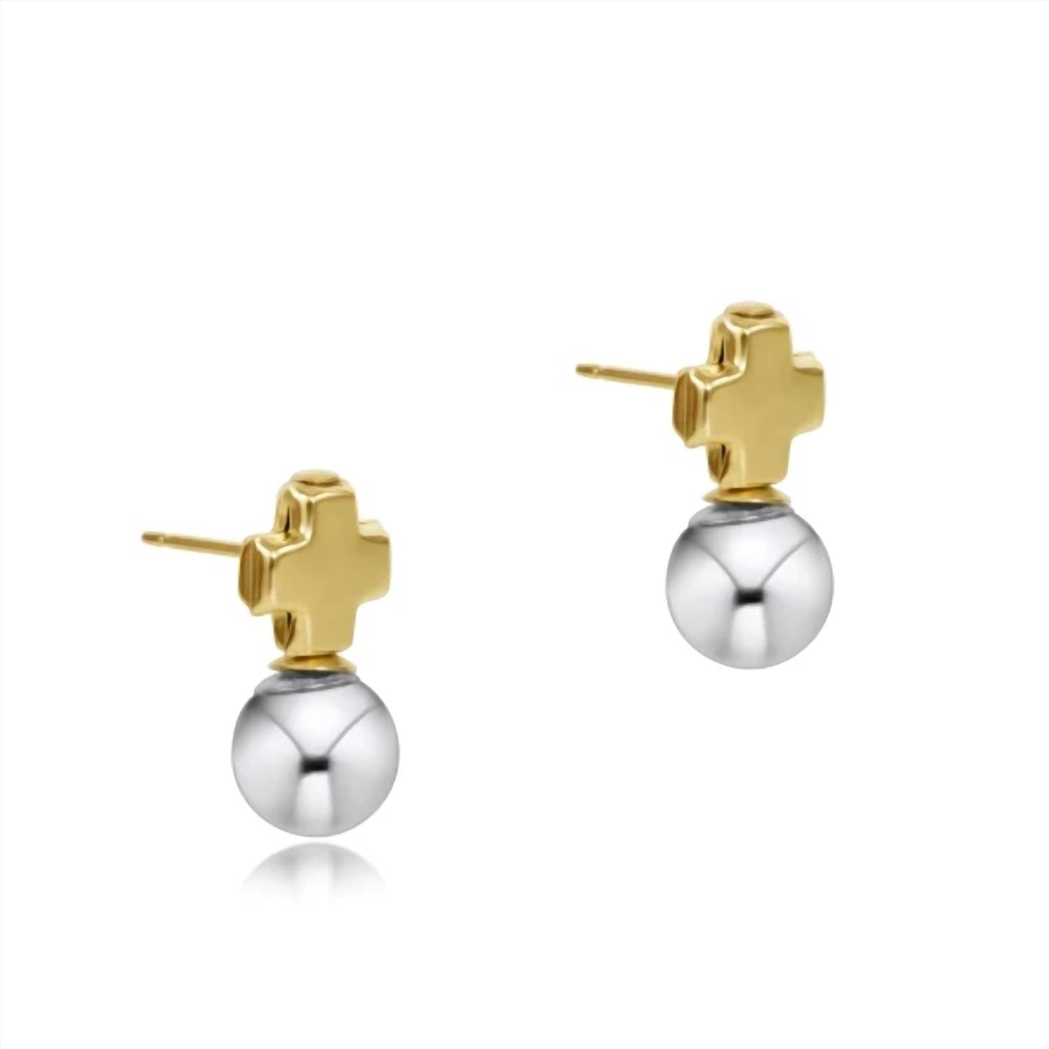 Enewton - Signature Cross Mixed Metal Stud