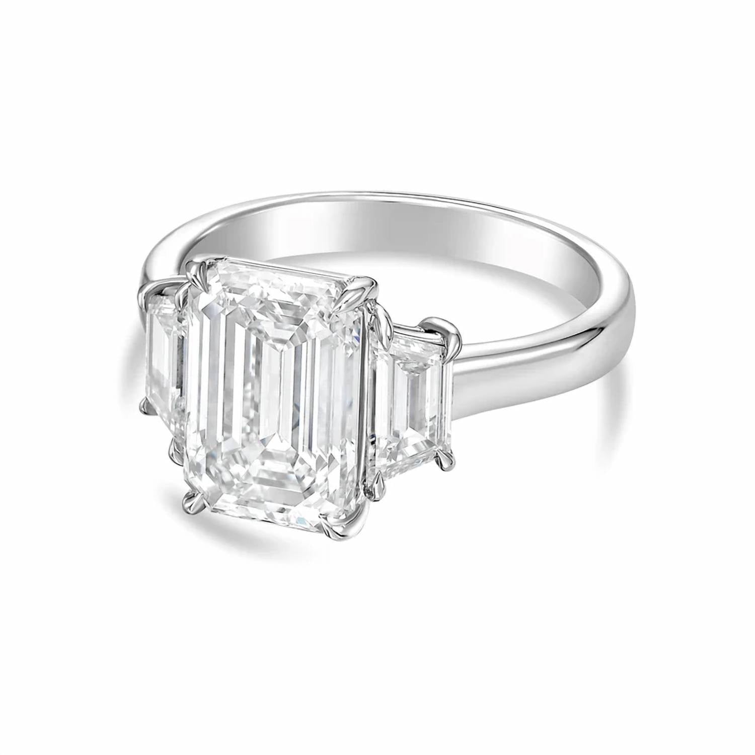 Diana M Jewels - Women's Emerald Lab-Grown Diamond Ring (4.00 Ct) - Signature Plus