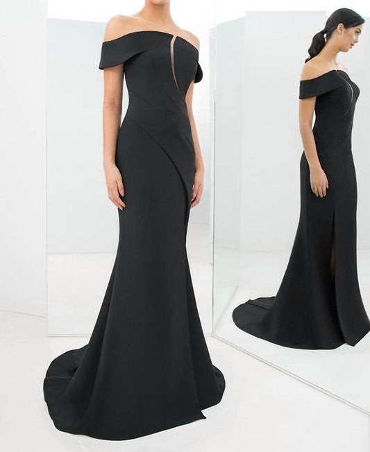 Daymor - Button Back Off The Shoulder Dress