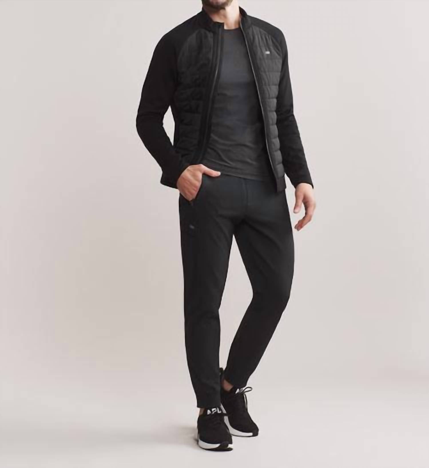 RHONE Altitude Cargo Pants in black - men's pants - detail view