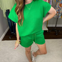 See And Be Seen - Call My Jet Textured Shorts