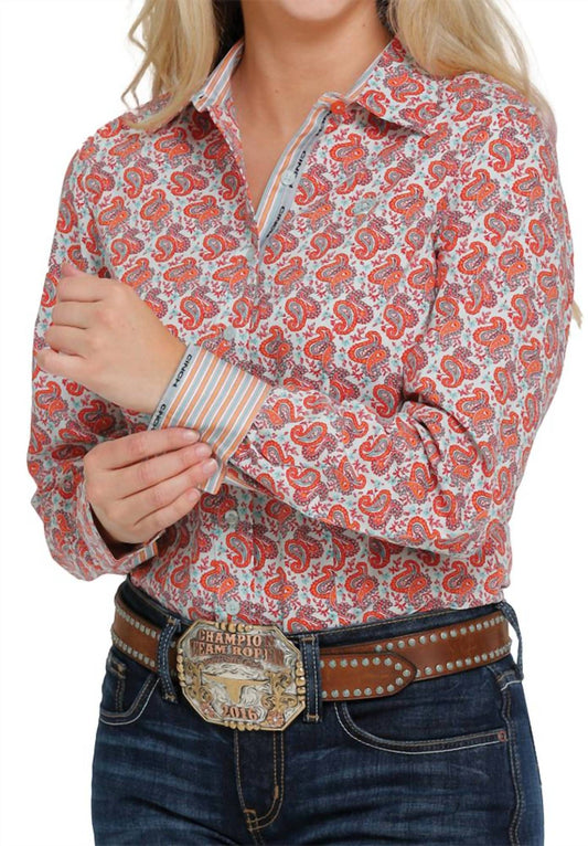 Cinch - Women's Button Print Woven Shirt