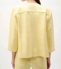 Joseph Ribkoff - Studded Open Front Boxy Faux Suede Jacket